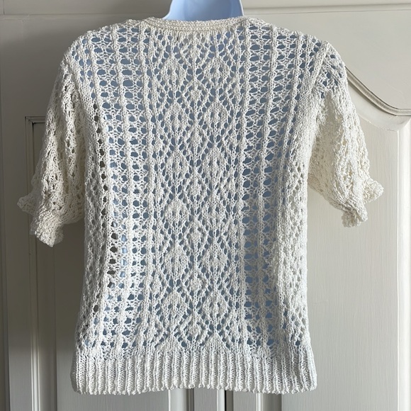 CROCHET KNIT SWEATER - Picture 3 of 3